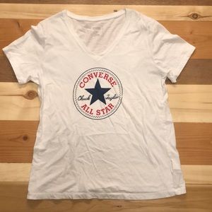 White converse vneck